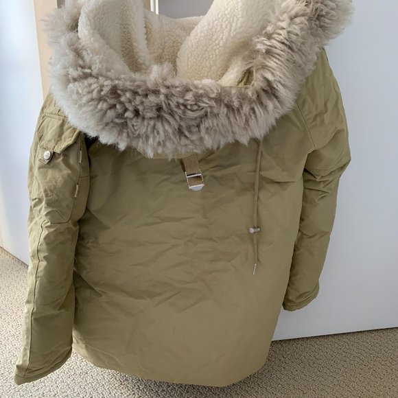 SAINTPAIN Parka Jacket in Beige (Small) - Picture 3 of 7